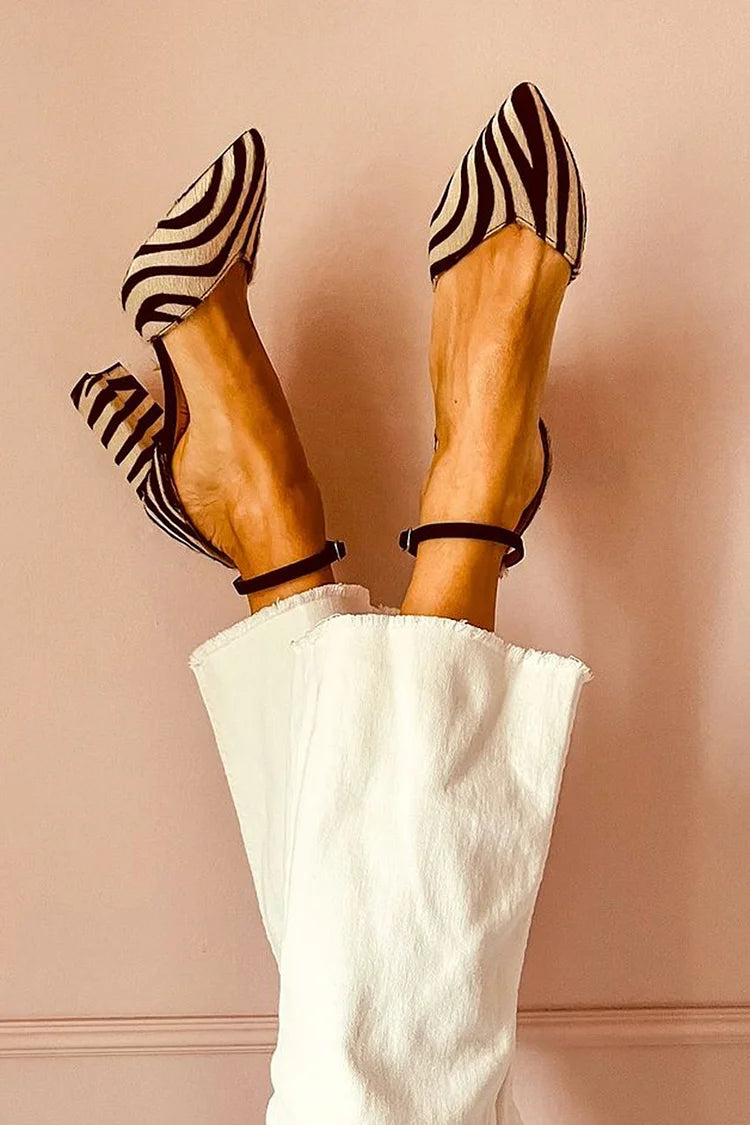 Darcie | Zebra Print Heels