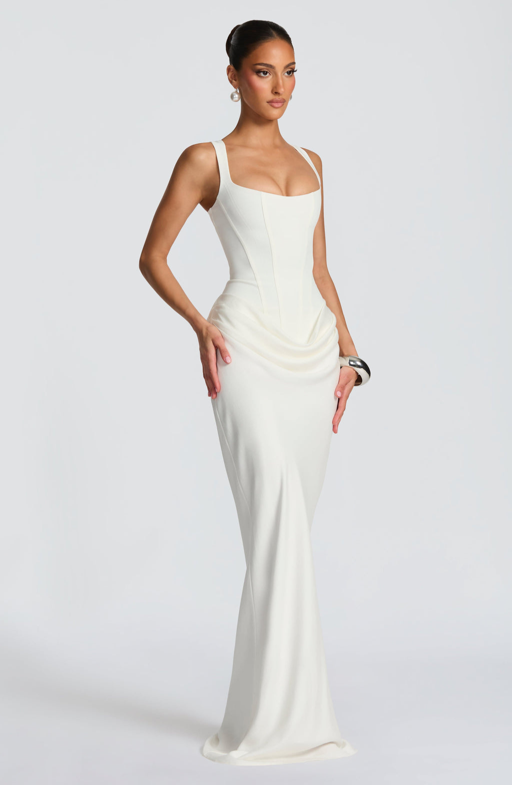 Elena | Sculpted Corset Maxi Dress