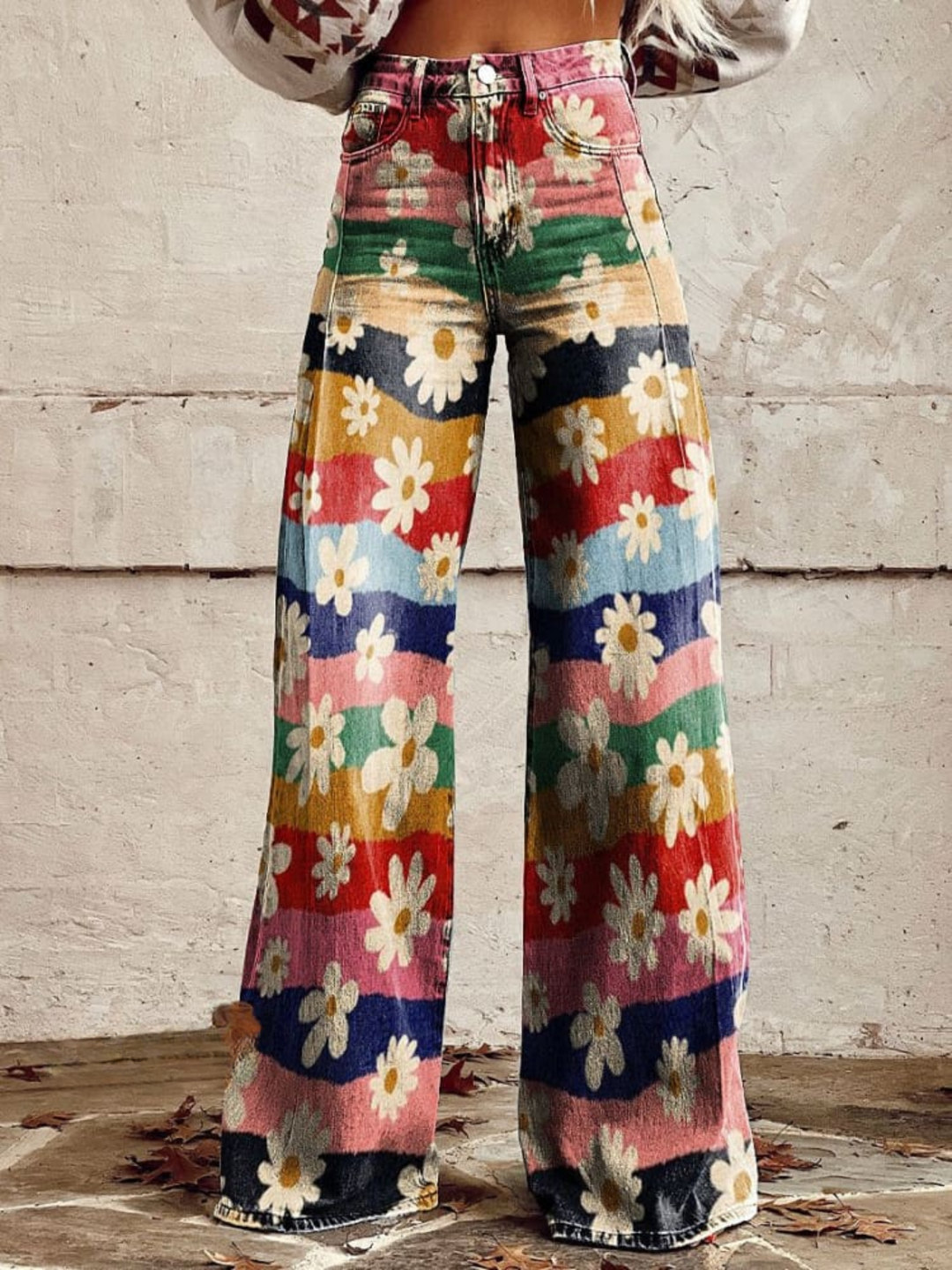 Macie | Elegant Floral Trousers