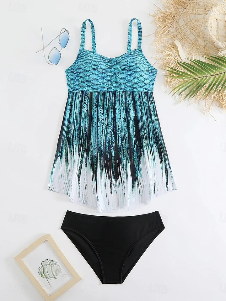 Pearl | Mermaid Print Swimsuit Set
