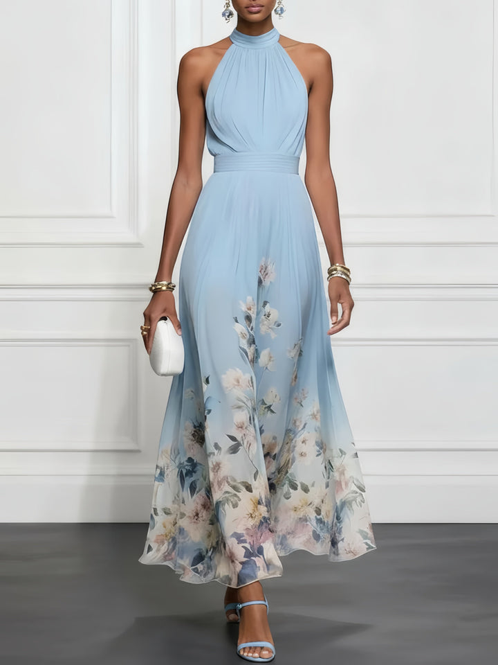 Freya | Floral Halter Maxi Dress