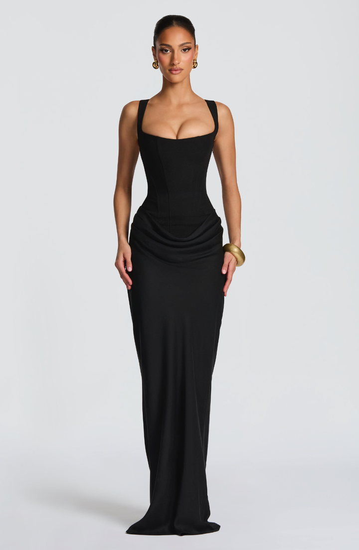 Elena | Sculpted Corset Maxi Dress