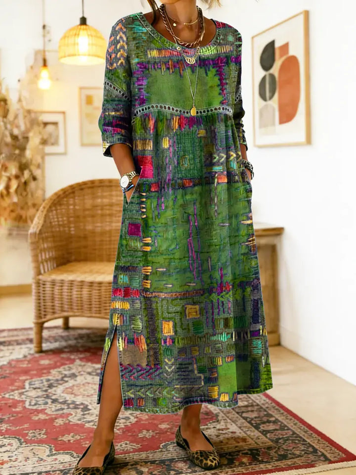 Imogen | Printed Midi Dress