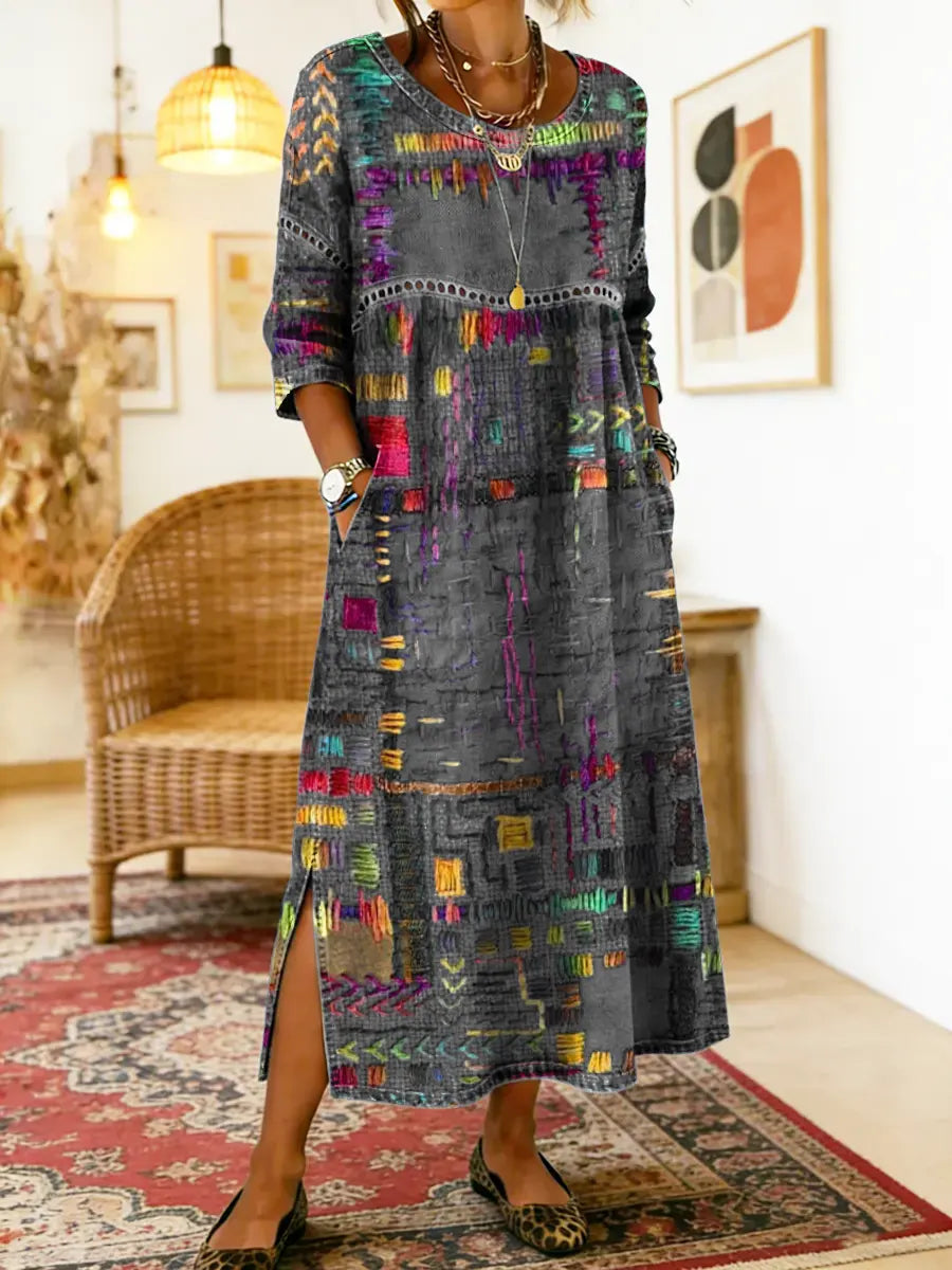 Imogen | Printed Midi Dress