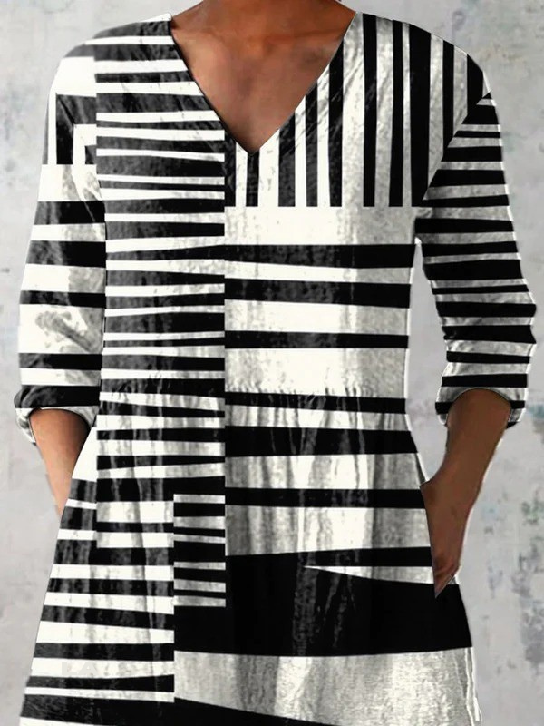 Bethany | Long V-Neck Blouse