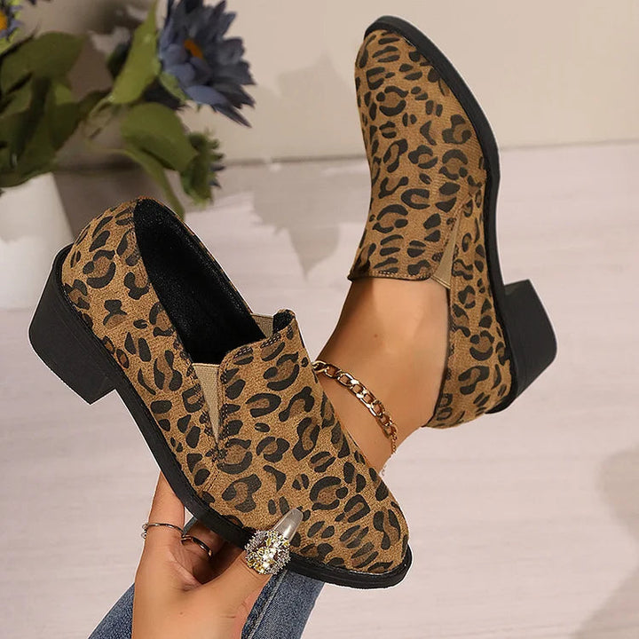 Phoebe | Casual Leopard Print Loafers
