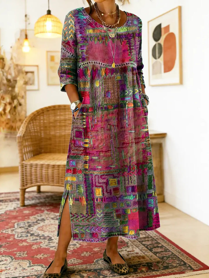 Imogen | Printed Midi Dress