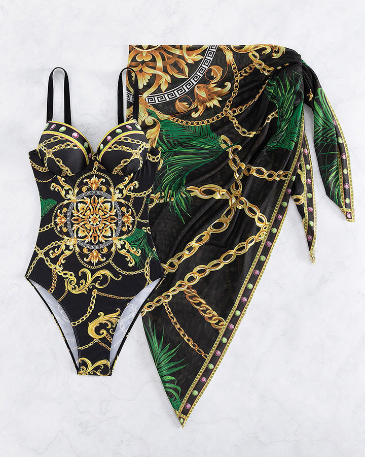 Margot | One-Piece Swimsuit with Matching Sarong