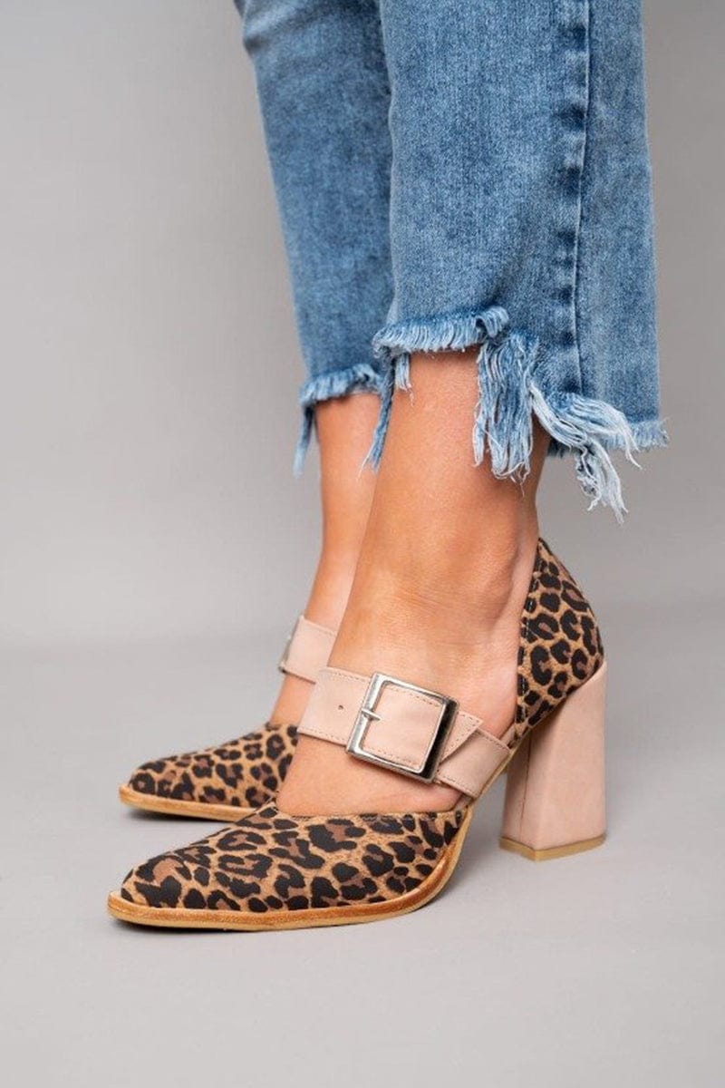 Sienna | Leopard Print Block Heels