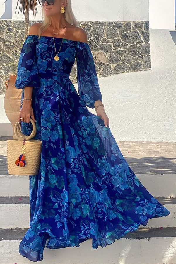Francesca | Off-Shoulder Floral Maxi Dress