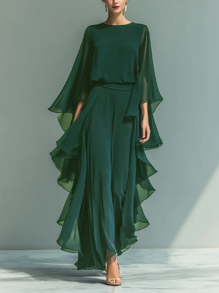 Aurora | Elegant Chiffon Co-Ord Set