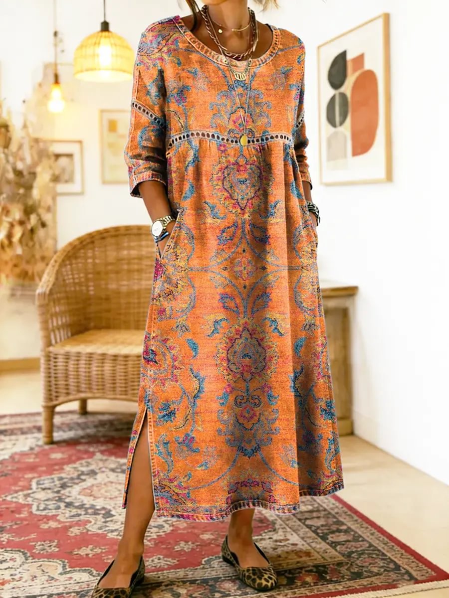 Lyra | Printed Midi Dress