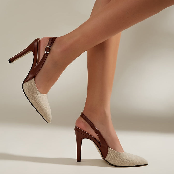 Isabella | Contrast Slingback Heels