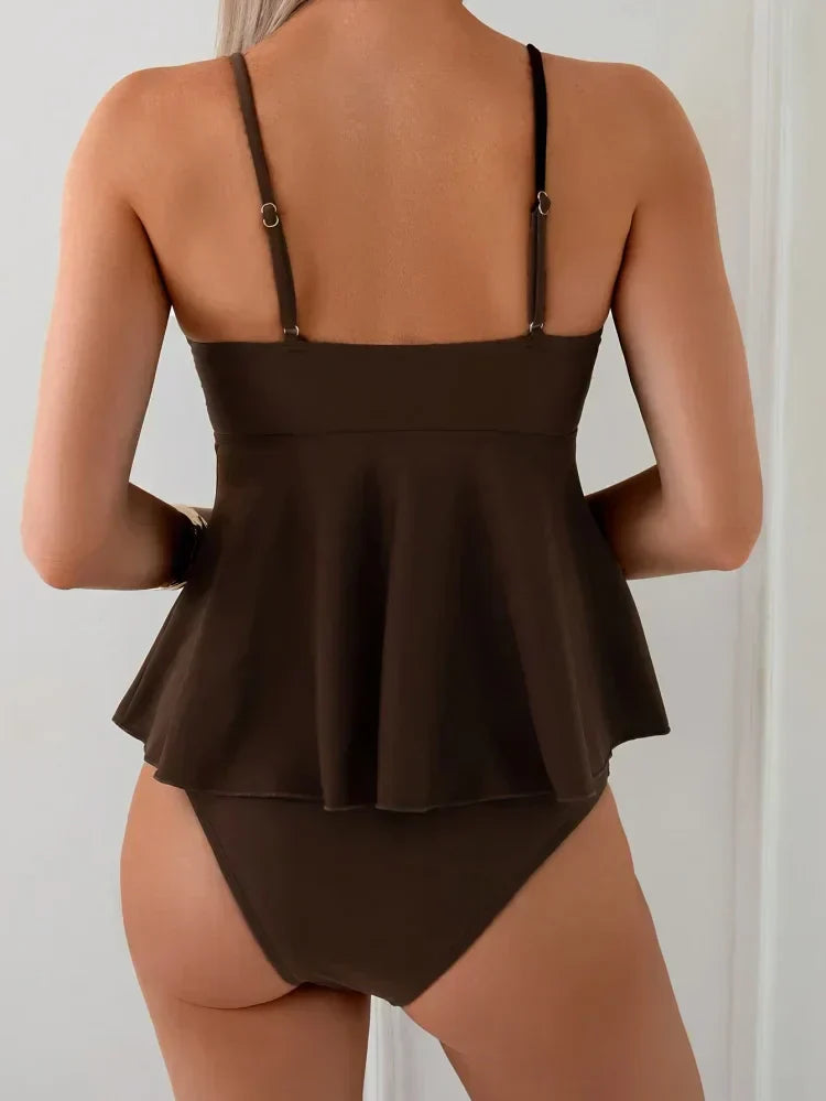 Camilla | Peplum Tankini Set