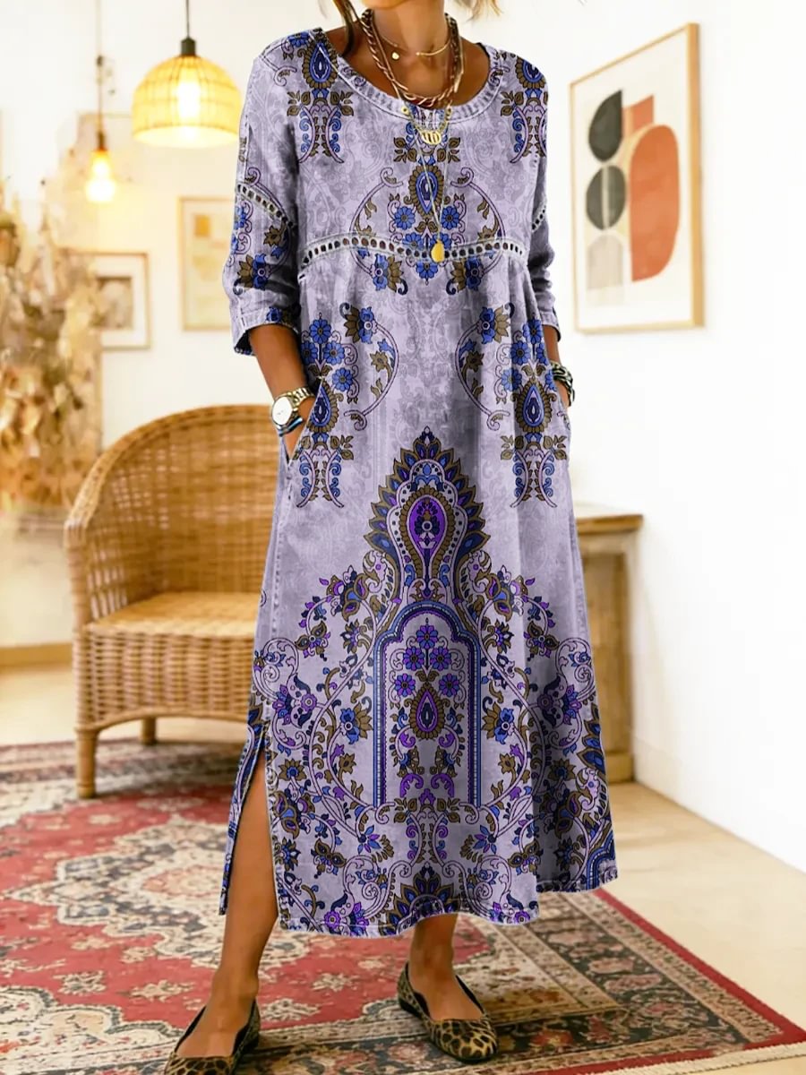 Ottilie | Printed Midi Dress