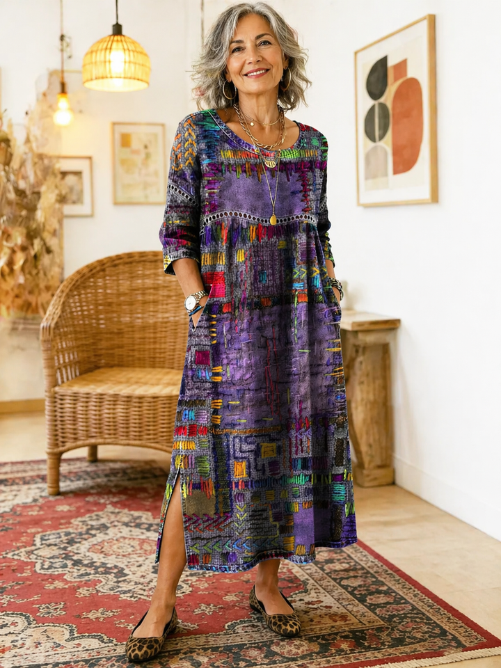 Imogen | Printed Midi Dress