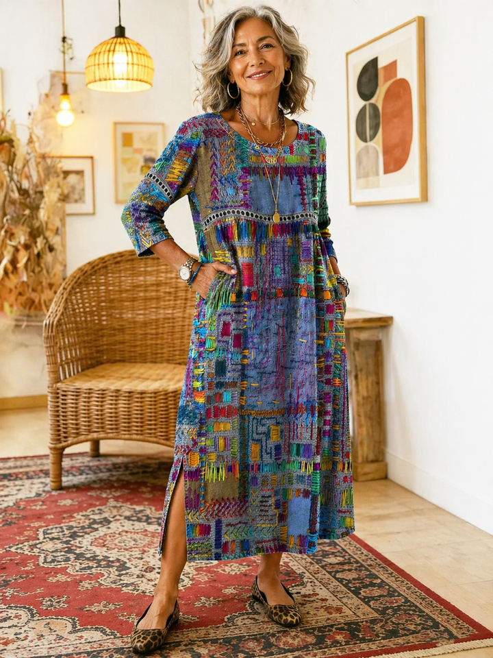 Imogen | Printed Midi Dress