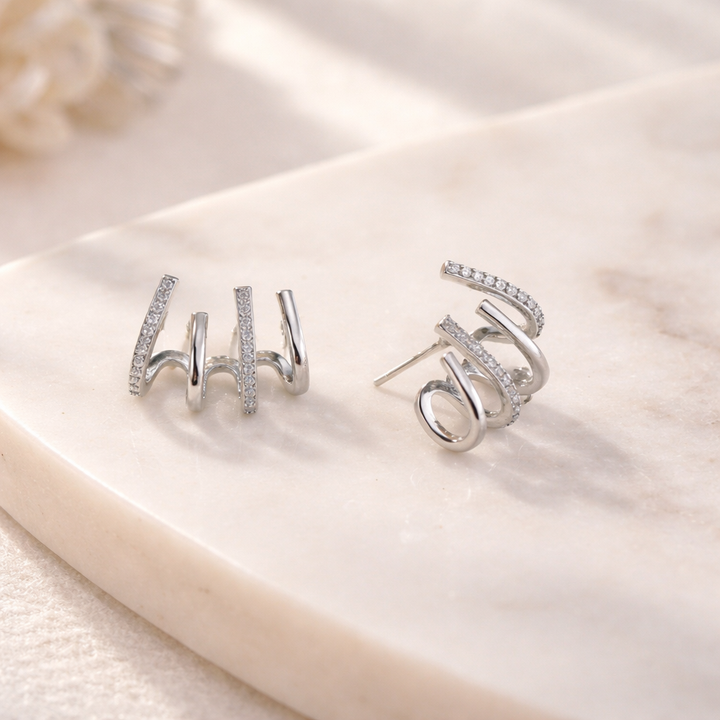 Zabby | Spiral Ear Cuff Earrings