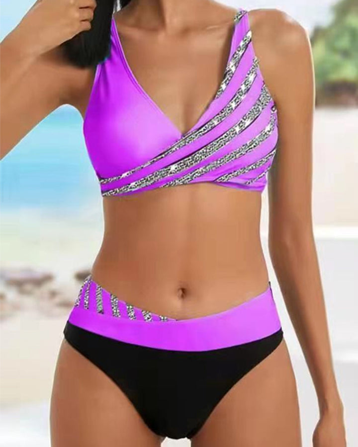 Lorraine | Bikini Printed in Warm Tones