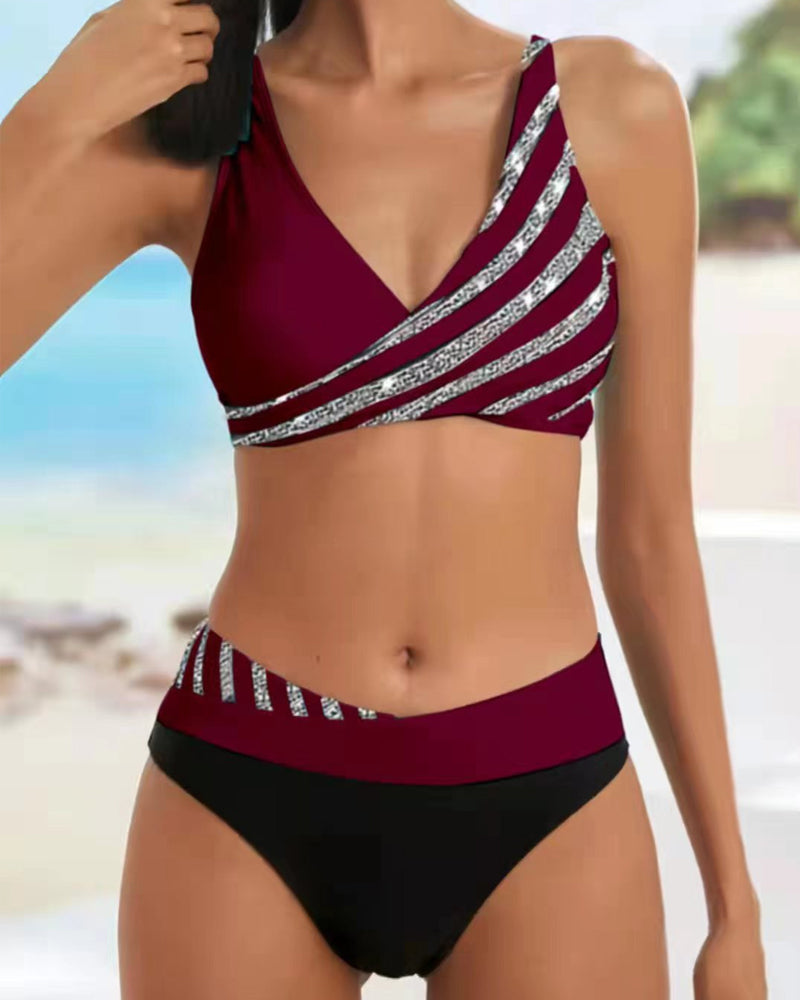 Lorraine | Bikini Printed in Warm Tones