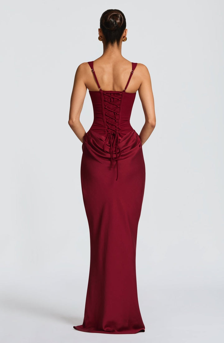 Elena | Sculpted Corset Maxi Dress