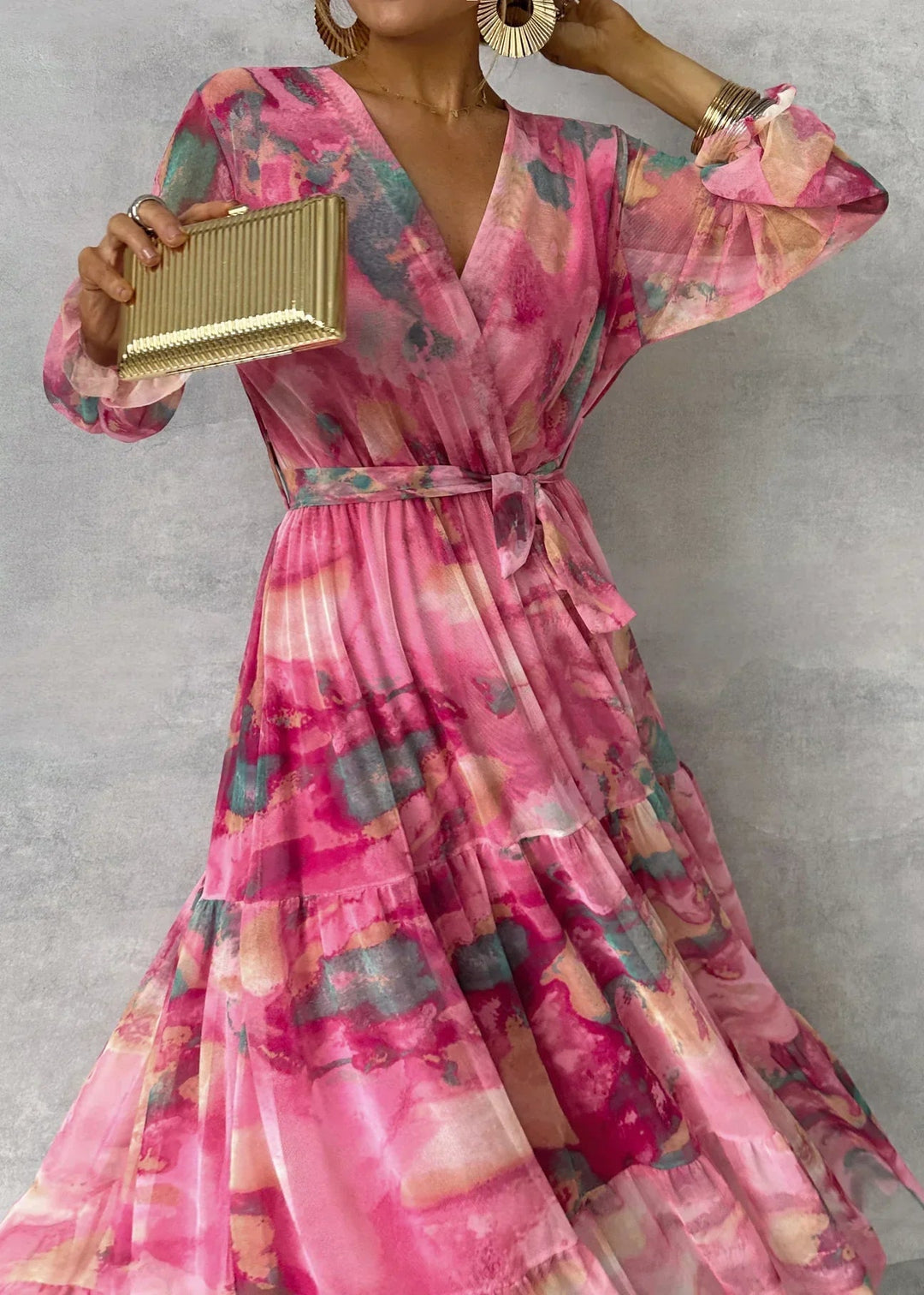 Doris | Floral Wrap Dress