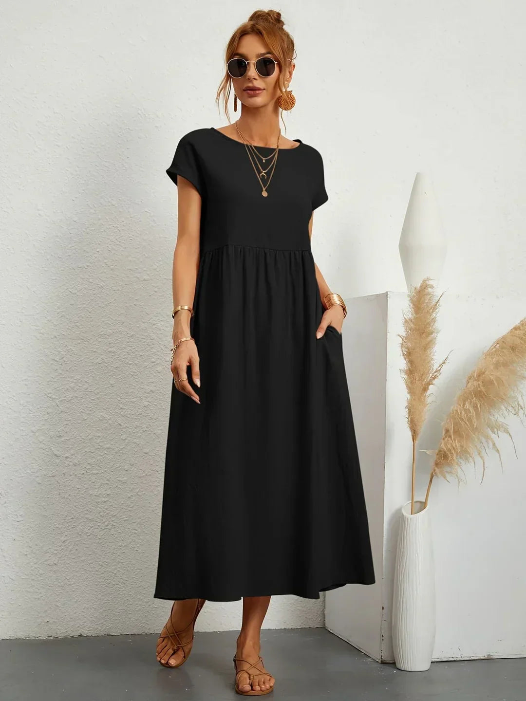 Gabrielle™ | Timeless Elegance Midi Dress