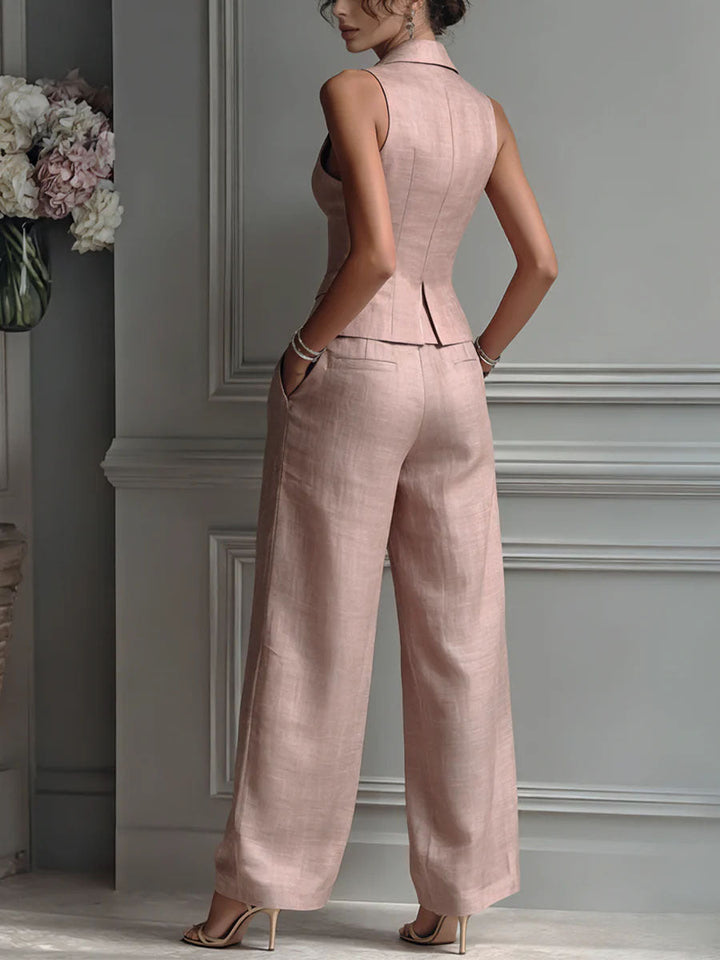 Elena | V-Neck Two-Piece Set