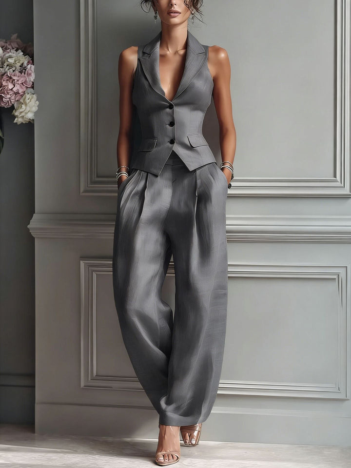 Elena | V-Neck Two-Piece Set