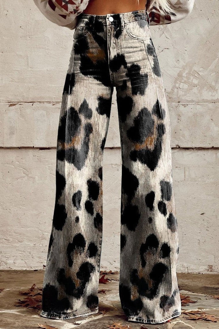 Serena | Cheetah Elegant Boho Pants