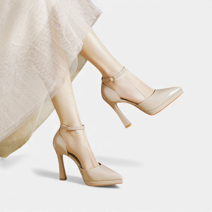 Amelia | Ankle Strap Pump Heels