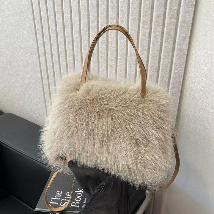 LIZZIE | Fashionable Imitation Fur Small Handbag