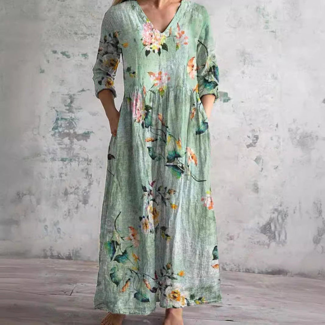 Rosalie | Vintage Floral Maxi Dress