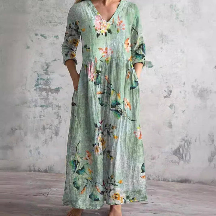 Rosalie | Vintage Floral Maxi Dress