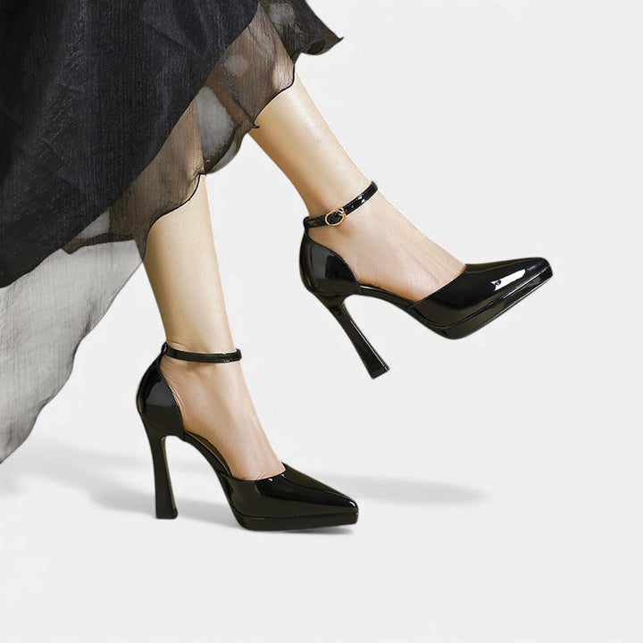 Amelia | Ankle Strap Pump Heels