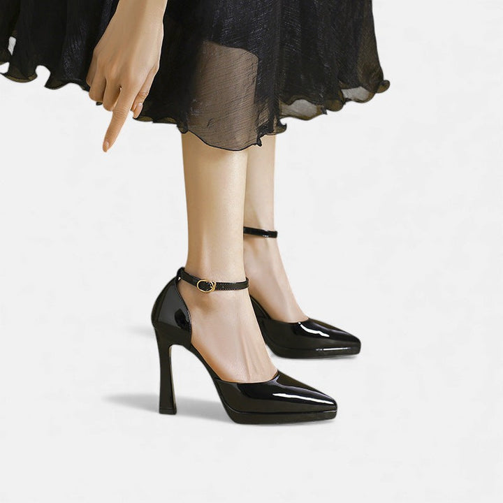Amelia | Ankle Strap Pump Heels