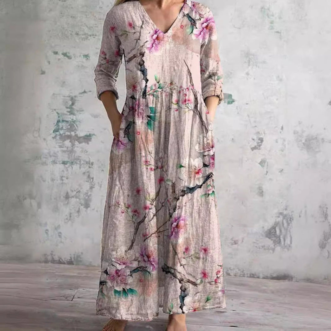 Rosalie | Vintage Floral Maxi Dress