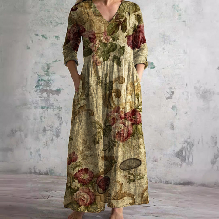 Rosalie | Vintage Floral Maxi Dress