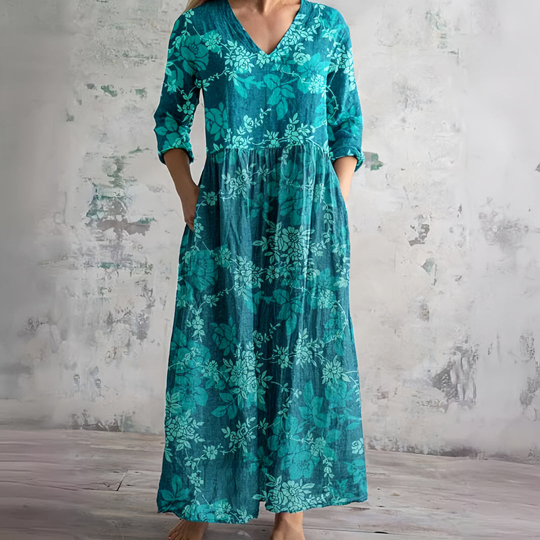 Rosalie | Vintage Floral Maxi Dress