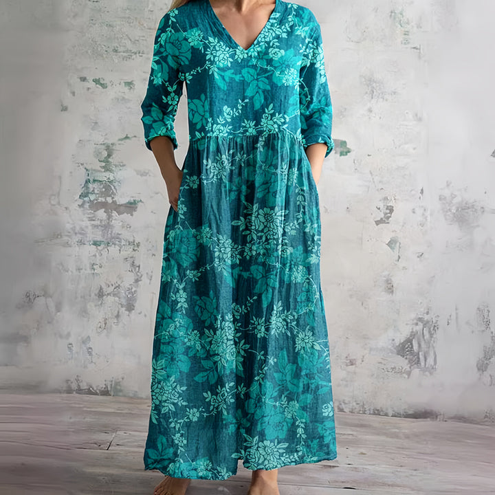 Rosalie | Vintage Floral Maxi Dress