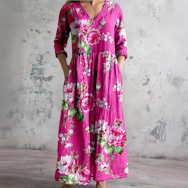 Rosalie | Vintage Floral Maxi Dress