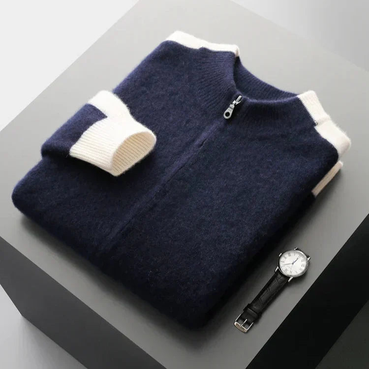 FERRARA CASHMERE ZIP-THROUGH JACKET