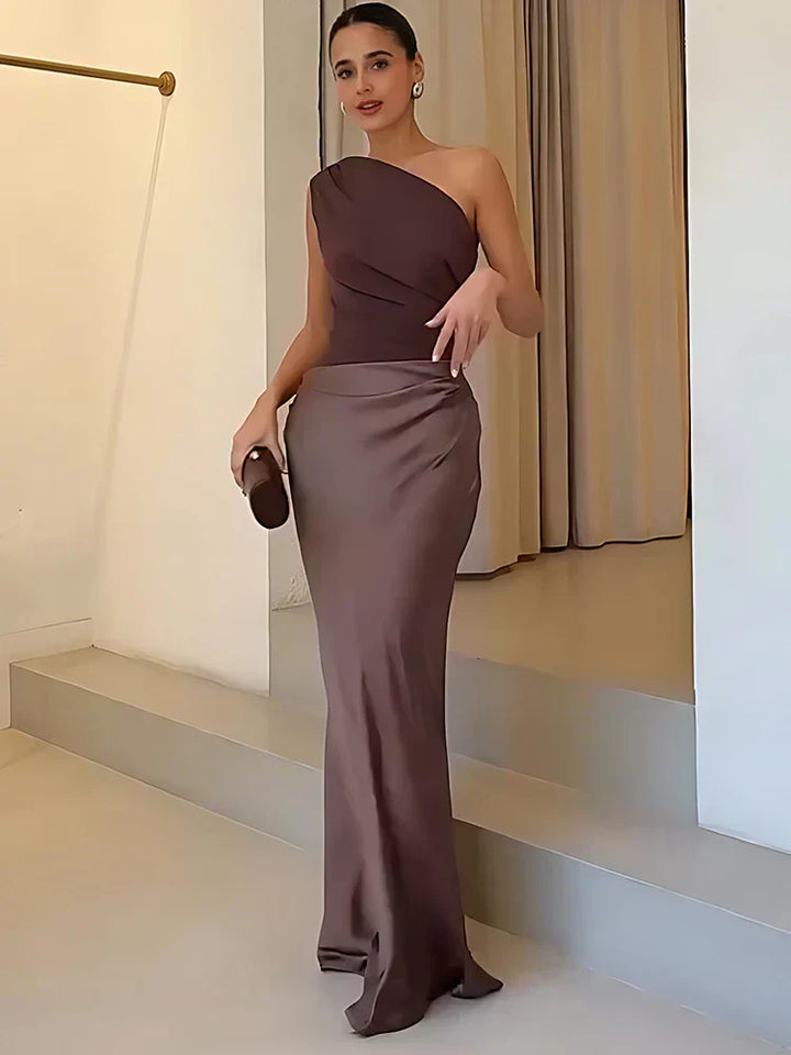 Giselle | Satin Maxi Dress