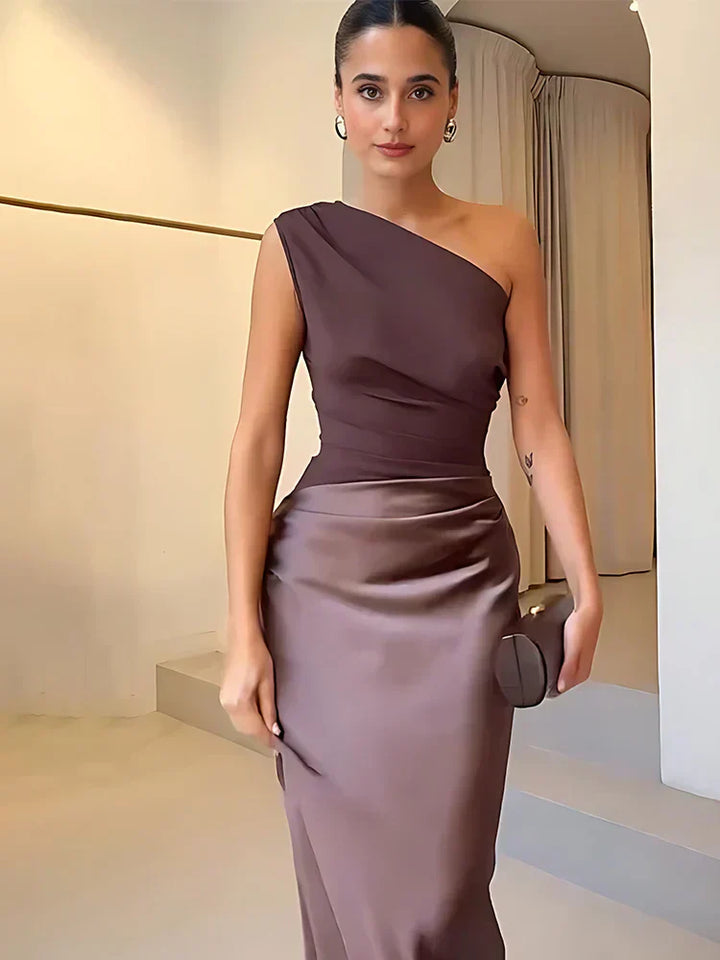 Giselle | Satin Maxi Dress