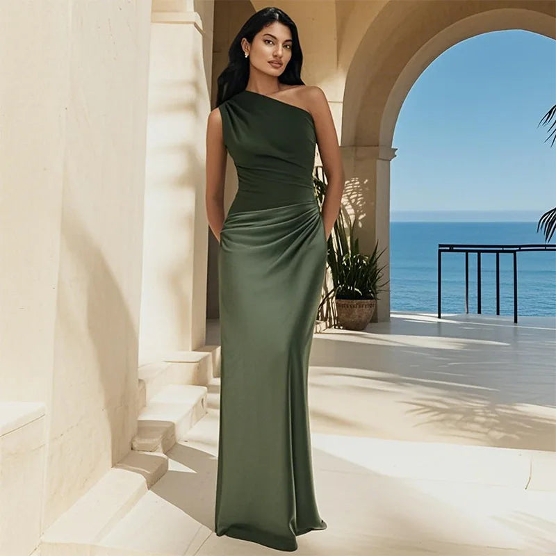 Giselle | Satin Maxi Dress