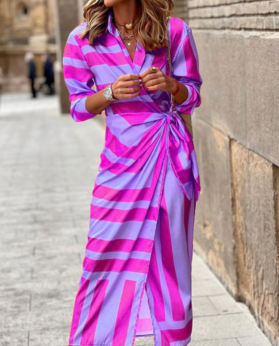 Elvina | Printed Wrap Dress