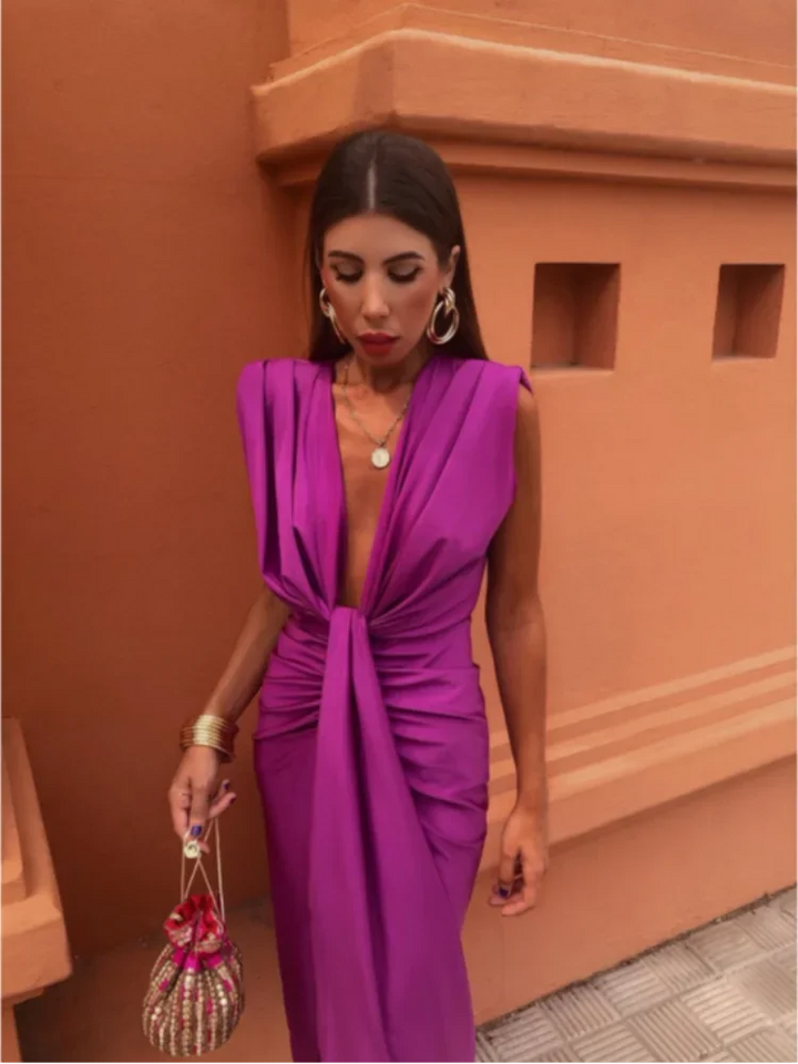 Violet | Pleated Dress