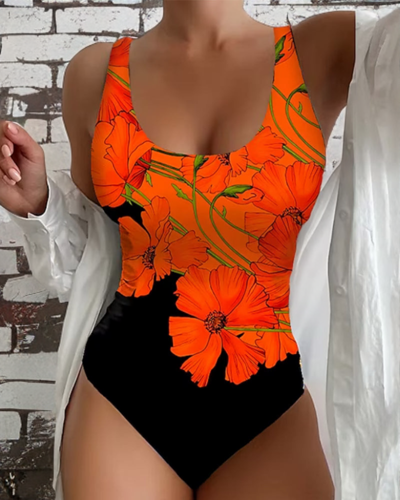 Lucy | one-piece swimsuit with floral print