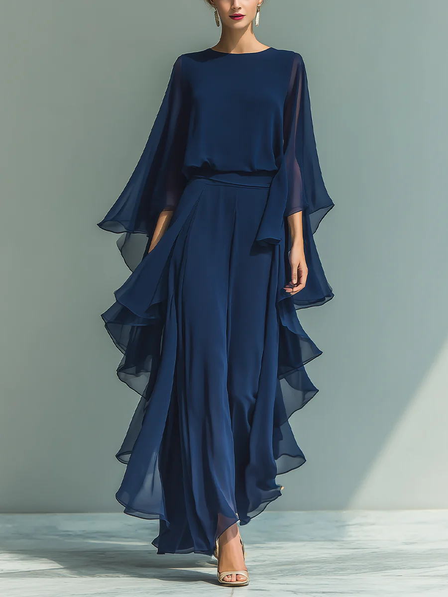 Aurora | Elegant Chiffon Co-Ord Set
