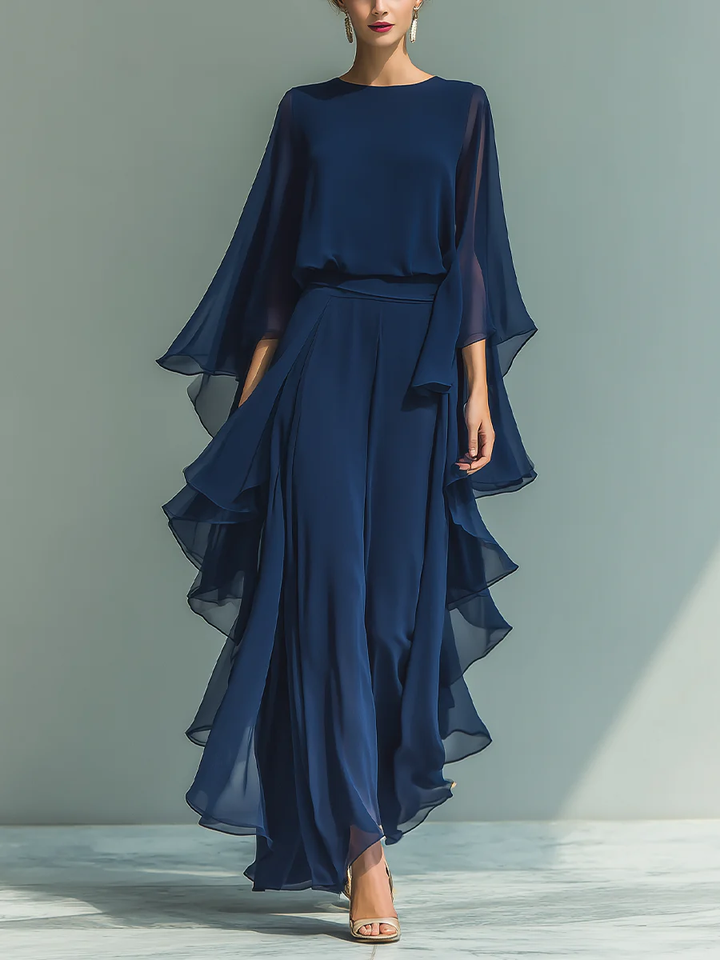 Aurora | Elegant Chiffon Co-Ord Set